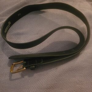 Bordeaux By Custom Black Leather Belt